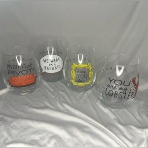 Friends Wine Glasses